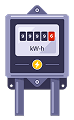 Electricity meter icon